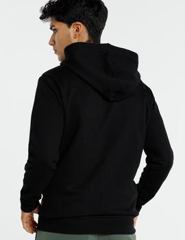 Sudadera SIX VALVES Capucha negra para hombre