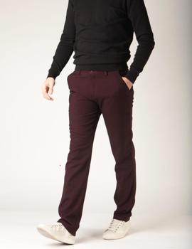 Pantalón vestir DIFERRATTI  Delta granate para hombre.