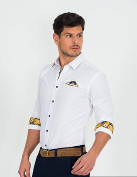 Camisa lisa blanca con forro