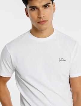 Camiseta básica blanca logo