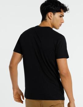 Camiseta SIX VALVES Básica negra para hombre