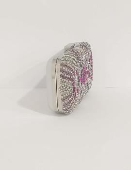 CLUTH FIESTA PLATA-FUCSIA 3#