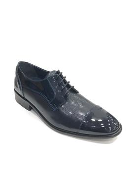 Zapato charol 9540CM azul marino para hombre