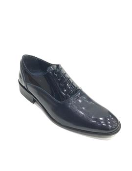 Zapato de charol 9542CM marino para hombre