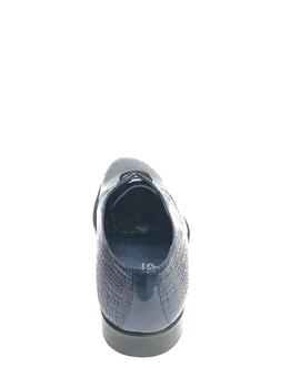 Zapato de charol DONATELLI 10944 azul placado escamas punta