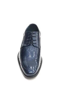 Zapato de charol DONATELLI 10945 azul placado puntos