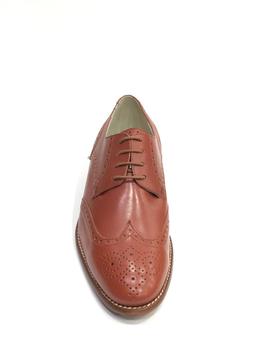 Zapato oxford DONATELLI 10616 coñac encerado