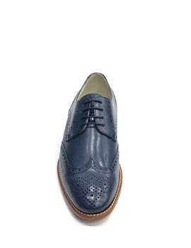 Zapato oxford  DONATELLI 10616 azul encerado