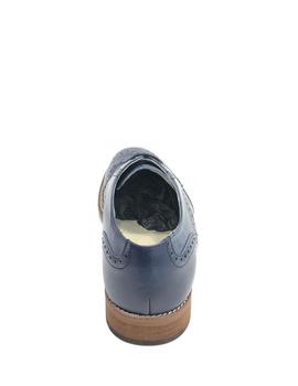 Zapato oxford  DONATELLI 10616 azul encerado