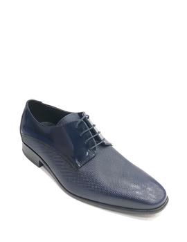 Zapato piel de vestir CONTI FERRATTI 3866 azul tinta placado