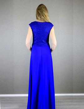 Vestido largo azulón