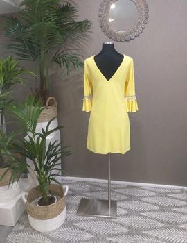 VESTIDO  MONCHO HEREDIA AMARILLO