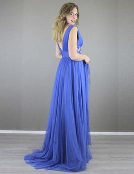 Vestido largo azul