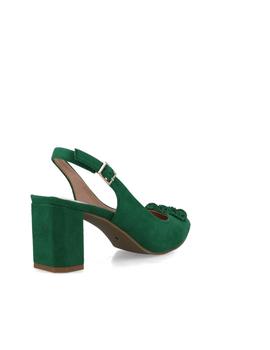 ZAPATO SALON DESTALONADO VERDE