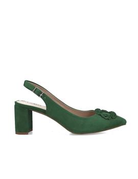 ZAPATO SALON DESTALONADO VERDE