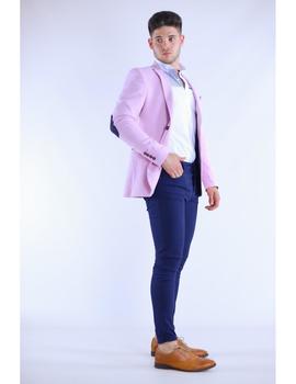 Americana slim con coderas Dark and Fish 85124 rosa