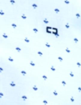 Camisa Carlos Cordoba 62537 blanca dibujo para hombre