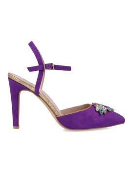 ZAPATO SALON DESTALONADO  PURPURA