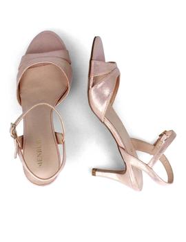 SANDALIAS METALIZADA ORO-ROSE