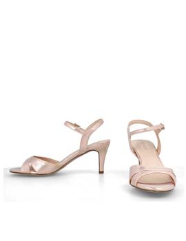 SANDALIAS METALIZADA ORO-ROSE