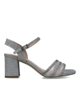 SANDALIAS GLITTER GRIS