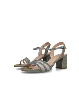 SANDALIAS GLITTER GRIS