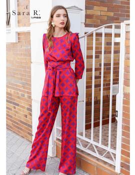 CONJUNTO CASACA PANTALON GEOMETRICO