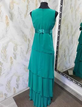 VESTIDO VOLANTES FAINA VERDE