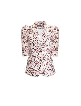 CHAQUETA FAROL  BLANCO TOPOS