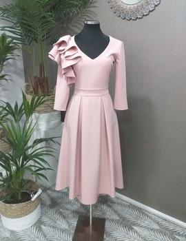 VESTIDO VERÓNICA ROSA PALO