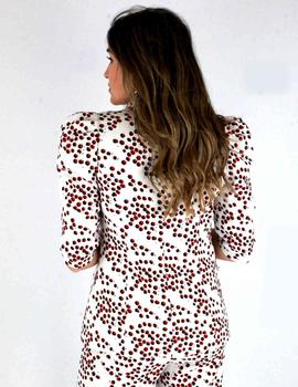 CHAQUETA FAROL  BLANCO TOPOS