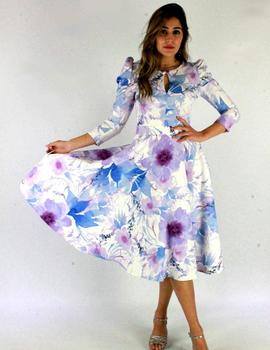 VESTIDO ESCOTE LÁGRIMA EST. LAVANDA