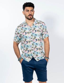 Camisa manga corta Sinigual 12562 blanca surf