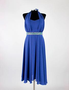 VESTIDO MIDI AZUL