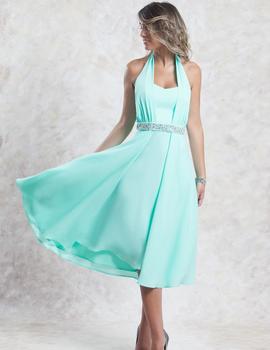 VESTIDO MIDI AZUL