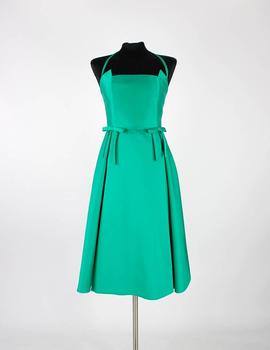 Vestido lazos en verde