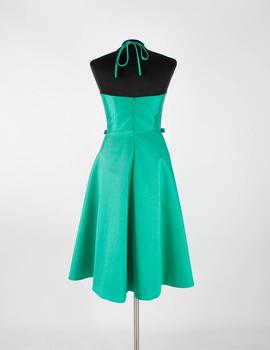 Vestido lazos en verde