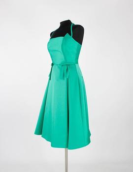 Vestido lazos en verde