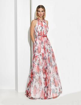 VESTIDO ZE-456 TUL ESTAMPADO