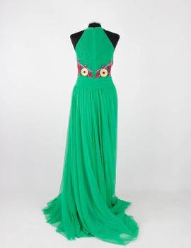 VESTIDO TUL BORDADO VERDE