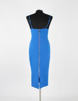 Vestido midi nudo azul