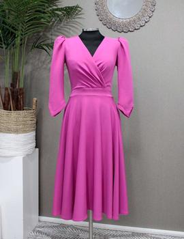 VESTIDO VALENTINA FUCSIA