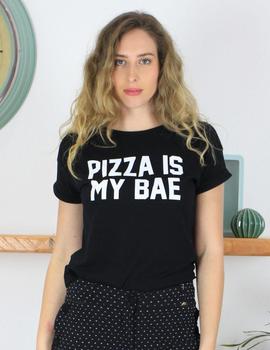 Camiseta pizza negra