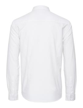 Camisa oxford BLEND 20709454 blanca lisa