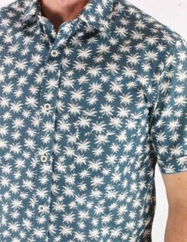 Camisa manga corta ANTONIO GAMIZ 22094C7 marino estampada