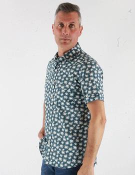 Camisa manga corta ANTONIO GAMIZ 22094C7 marino estampada