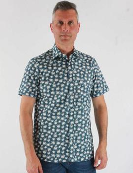 Camisa manga corta ANTONIO GAMIZ 22094C7 marino estampada