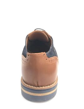 Zapatos oxford piel 19505 cuero-marino para hombre
