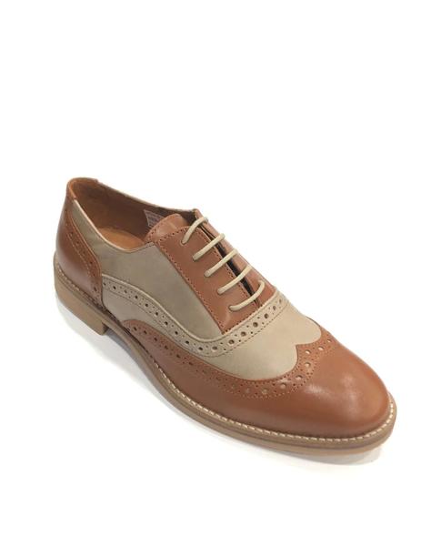 Las bacterias correcto impulso Zapatos oxford piel 19505 cuero-beige para hombre