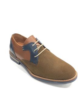 Zapatos piel 228050 serraje marrones para hombre